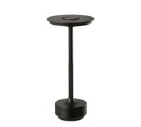 Lampe à poser tactile rechargeable Noir 13x13x28 cm
