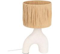Atmosphera Lampe à poser Sania 47 cm Blanc et Naturel