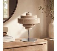 Lampe à poser TechBrey Métal et Verre Nova Brun H40cm Ø30cm Brun