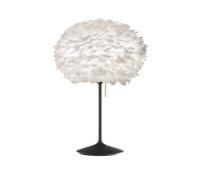 Lampe à Poser Umage Eos Medium Blanc avec Base Noir et Port USB