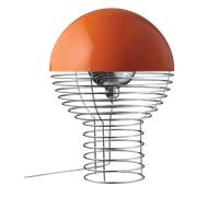 Lampe à Poser Verpan Wire Ø40 Chrome/Orange
