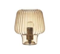 Paris prix Lampe à poser verre fumé - Jaune