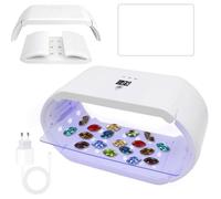 Lampe à Résines UV Double Face Lumière Lampe UV 48W Pliable pour Résine à Séchage Rapide avec Affichage LED po LAMPE UV DE MANUCURE