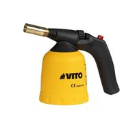 Lampe à souder gaz 1700W Allumage piezo 1200°C Gaz Butane 190g - Chalumeau gaz Bricolage Plomberie Soudure Cuisine