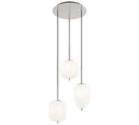 Globo Lighting Blacky I lampe suspendue 3x40 W blanc-nickel 15345-3NO