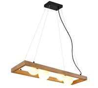 Lampe à suspendre Lampe de salon 4 flammes noir métal L 84 cm