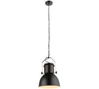 Lampe à suspendre Lampe de salon Lampe de salle à manger Suspension Lampe de cuisine Plafonnier, métal noir, 1x E27, H 120 cm