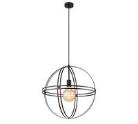 Lampe à suspendre Plafonnier Lampe design Métal Boule Noir D 50 cm