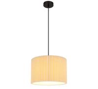 Lampe à suspendre textile Lampe de table à manger naturelle Lampe de cuisine, 1x E27, DxH 38 x 120 cm