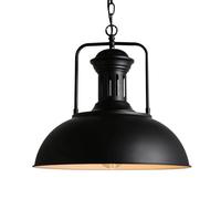 Lampe à Suspension d'art en Fer de Style Industriel, luminaires à tête Unique à Source de lumière E27, Abat-Jour de Lustre de Plafond encastré, Suspension de Cuisine de Chambre à Coucher de Salon
