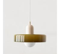 Lampe à suspension du milieu du siècle, plafonnier coloré avec abat-jour en verre, luminaire suspendu vintage en fer et verre pour chambre à coucher, salon, cuisine, couloir (couleur : G, taille :