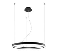 Lampe à suspension lampe de salon noire lampe de table à manger LED noire 150cm