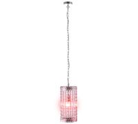 Lampe à suspension LED dimmable avec télécommande lampe à suspension lampe à suspension en cristal lampe à suspension salon, changement de couleur RVB, acier acrylique, 8,5W 806lm blanc chaud, DxH 19x