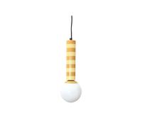 Lampe à suspension Leitmotiv Rayado Jaune 12x38x150 cm