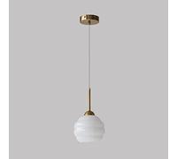 Lampe à suspension , Lustre d'intérieur en verre E27 à 1 lumière pendante de chevet moderne for couloir, balcon, luminaire suspendu réglable, décoration d'intérieur japonaise, lampe suspendue au plafo