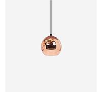Lampe à suspension moderne en forme de boule de verre, simple et créative, boule de miroir chromée, globe suspendu, lustre, grange, entrepôt, restaurant, cuisine, plafonnier réglable, 1 lumière