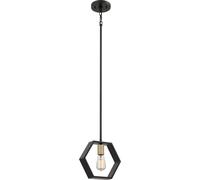 Lampe à suspension plafonnier en acier noir lampe de salon D 25,4 cm