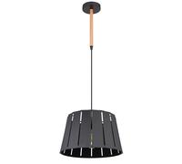 Lampe à suspension salle à manger suspension aspect bois noir lampe à suspension moderne, contrôle par application dimmable, 1x Smart RGB LED 10W 806Lm, DxH 35x120 cm
