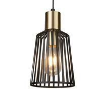 Lampe à Suspension Salon Éclairage Cage Luminaire Spot Suspendu Spot Noir Projecteur