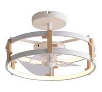 PUR LINE | Ventilateur de plafond avec lumière LED et télécommande - Design moderne avec finition en bois, éclairage à intensité variable et contrôle par application