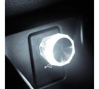 Lampe Ambiance USB ABS Multicolore Pour Intérieur Auto | Lumière douce, portable, idéale pour dormir, conduire la nuit, éclairage d'appoint(white)