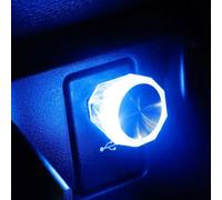 Lampe Ambiance USB ABS Multicolore Pour Intérieur Auto | Lumière douce, portable, idéale pour dormir, conduire la nuit, éclairage d'appoint(blue)