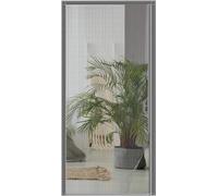 Lampe anti-insectes à fibre optique - Barrière anti-insectes - Orientable - Fermeture latérale - 80 x 190 cm - Gris