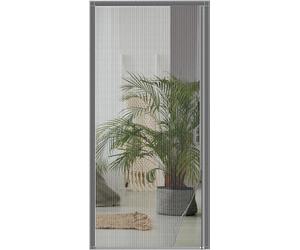 Lampe anti-insectes à fibre optique - Barrière anti-insectes - Orientable - Fermeture latérale - 80 x 190 cm - Gris