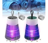 Lampe Anti Moustique 2PCS USB Rechargeable - Tue Mouche Électrique Intérieur Extérieur - Pour Maison Camping Dupcheliry