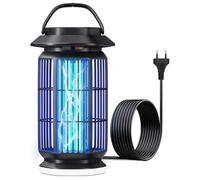 Lampe Anti Moustique 4000V, Tue Mouche Électrique 18W avec Veilleuse, Étanche IPX4, Couverture Efficace 100m², Destructeur d'Insectes Électrique pour Intérieur et Extérieur