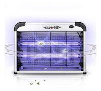 Lampe Anti Moustique Électrique 2500V, 20W UV Destructeur d’Insectes, Attrape Mouche avec Bac Amovible, Piège à Moustiques à Suspendre pour Maison, Cuisine, Chambre, Salon