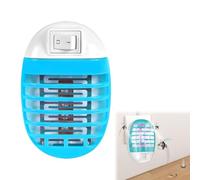 Lampe Anti Moustique,Electrique Anti Moustique,Mouche Electrique avec Lumière UV Piège à Insectes Répulsifs à Moustiques,Anti Mouches Sûr et Efficace,pour Cuisine,Chambre,Salle à Manger (Bleu)