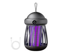 Lampe Anti Moustique Électrique Portable Rechargeable USB avec Batterie Grande Capacité, Lumière Nocturne, Fixation