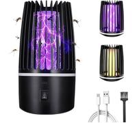 Lampe Anti Moustique, Lampe électrique Anti Insectes 4000mAh Rechargeable USB Piège à Mouche Insectes 360 ° UV Électrique