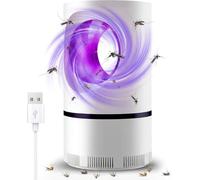 Lampe Anti Moustique, Lampe UV Moustique Interieur, LED Répulsif Tueur de Moustiques Attrape Mouche, USB Piège à Mouche Électrique, Appareil Anti Moustiques Intérieur Non Toxique, Efficace, Sûr