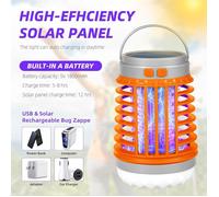 Lampe Anti Moustique multifonctionnel3-en-1 lampe,trois ensembles d’ondes lumineuses violettes,IPX5 Étanche