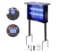 Lampe Anti Moustique Solaire - 2500V - 10W - étanche IP44 - anti-moustique - rechargeable USB-C - pour jardin et maison