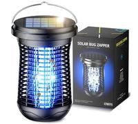 Lampe Anti Moustique Solaire Extrieur Jardin 3000V UV Tueur d'Insectes lectrique tanche Anti Insectes Rpulsif Efficace