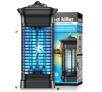 Lampe Anti Moustique Tue Mouche Électrique Anti Insectes Répulsif Efficace Portée 50m² pour Intérieur et Extérieur Volants, Moustiques, Guêpes, Moucherons, sans Produits Chimiques