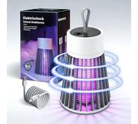 Lampe Anti Moustique, Tue Mouche Electrique Interieur, Anti Moustique Electrique Exterieur, Anti Insectes Répulsif Puissant Efficace Portée Piege UV Mouche Lampe Piège (Gris)