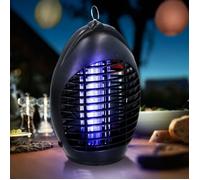 Lampe Anti-Moustiques 4 LED UV Ovale Électrique et Silencieuse pour Intérieur avec Portée de 40 m²