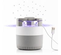 Lampe Anti-Moustiques Aspiration UV 6 LED - Répulsif Anti Moustique Anti Nuisible - Piège à Insectes Volants - Tue Mouche Electrique - Puissante Aspiration - Inoffensive pour Humains et Animaux - USB