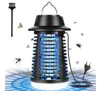 Lampe anti-moustiques électrique avec un câble de 1,2 mètre, dotée d'une tension de 4000V, d'une lampe UV de 18W et d'une lampe LED de 9W