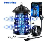 Lampe Anti-moustiques électrique Lureshine 4200 V avec lumière LED Piège à insectes IPX4 Répulsif contre les Moustiques pour une utilisation intérieure et Extérieure dans les Chambres à coucher, les n