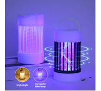 Lampe anti-moustiques électrique rechargeable, lumière UV, piège à insectes, USB 5V, tapette à mouches d'été, tue-insectes[LA91]