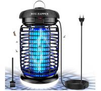 Lampe Anti-Moustiques LED UV 4200V 15W Portée 80-100m² IPX4 Tue-Insectes Intérieur/Extérieur