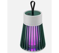 Lampe anti-moustiques rechargeable par USB, tue-mouches électrique portable avec attraction UV à 360°, grille sûre pour intérieur et extérieur, maison, camping (vert)