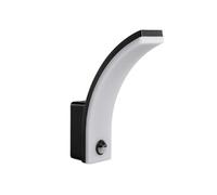Lampe applique LED MCE512 B 20W avec détecteur de mouvement IP65 2000lm 4000K noir