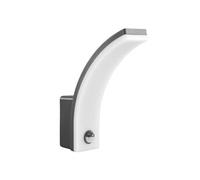 Maclean Applique LED MCE512 – détecteur de mouvement PIR, 20W, 2000 lm, IP65, 4000K – Gris