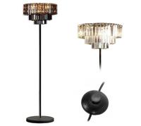 Lampe Autoportante Toolight App925-3F Lampe À Poser Noir 140 X 37 X 140 Cm